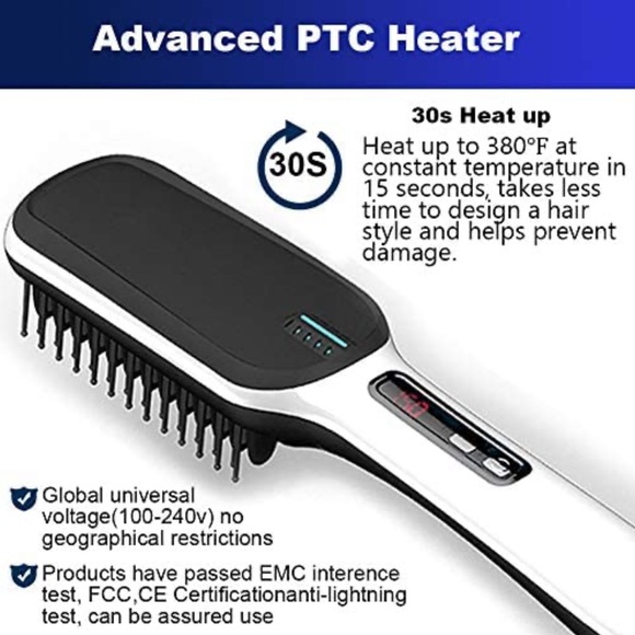 Beard Straightener - Professional Beard Hair Straightening Brush for Men - Picture 4 of 8